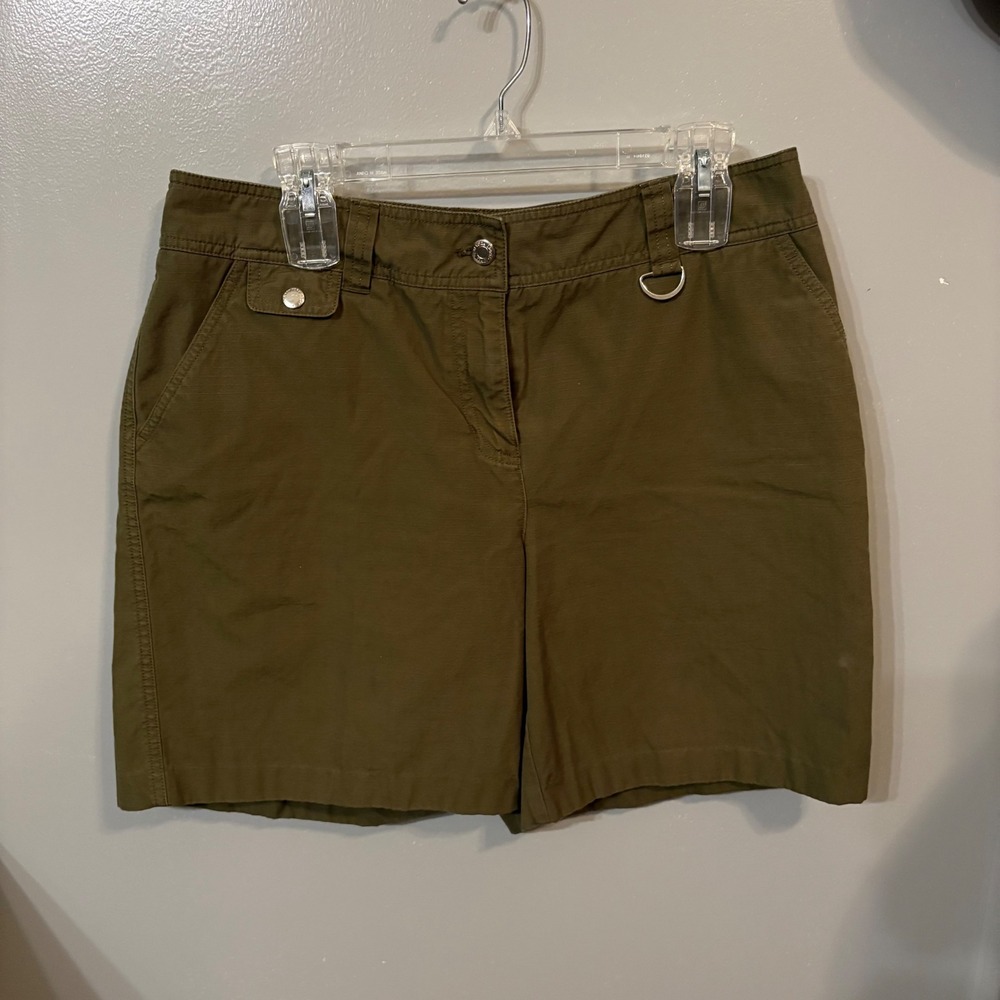 Jones‎ New York Sport Olive Green Activewear Lightweight Shorts (Women's 12)